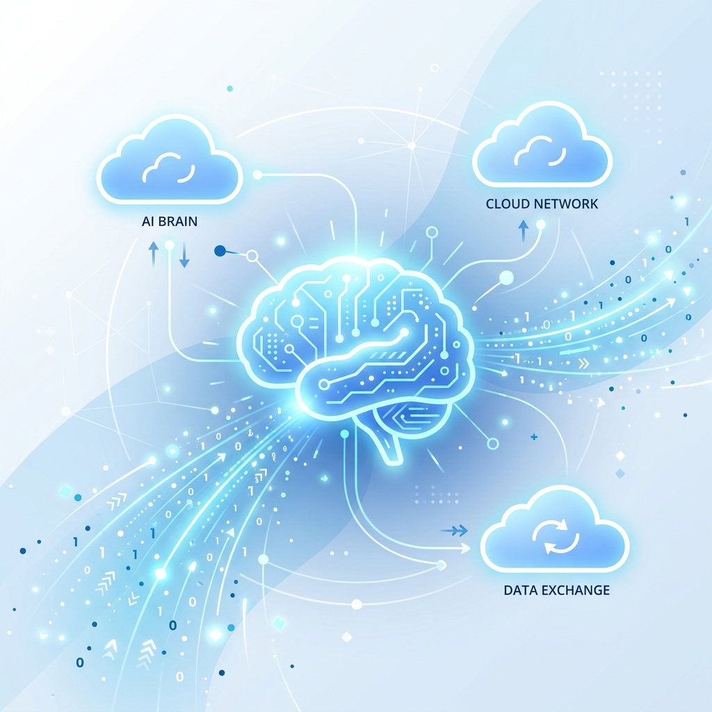 Cloud-based AI agent dashboard accessible from a laptop without local server setup